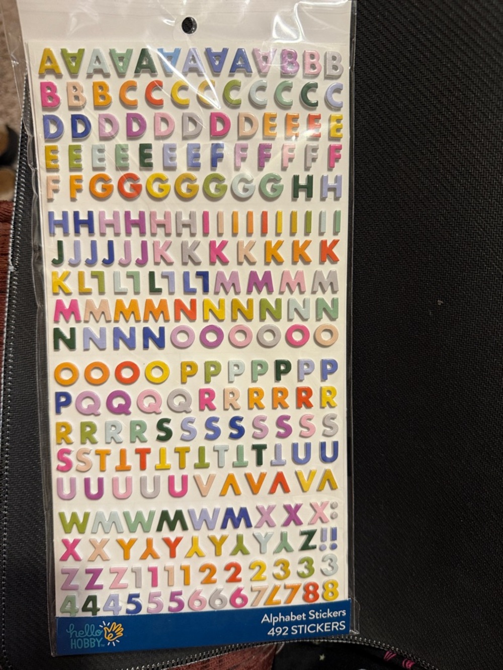Multicolor Alphabet Sticker Set - 492 Count